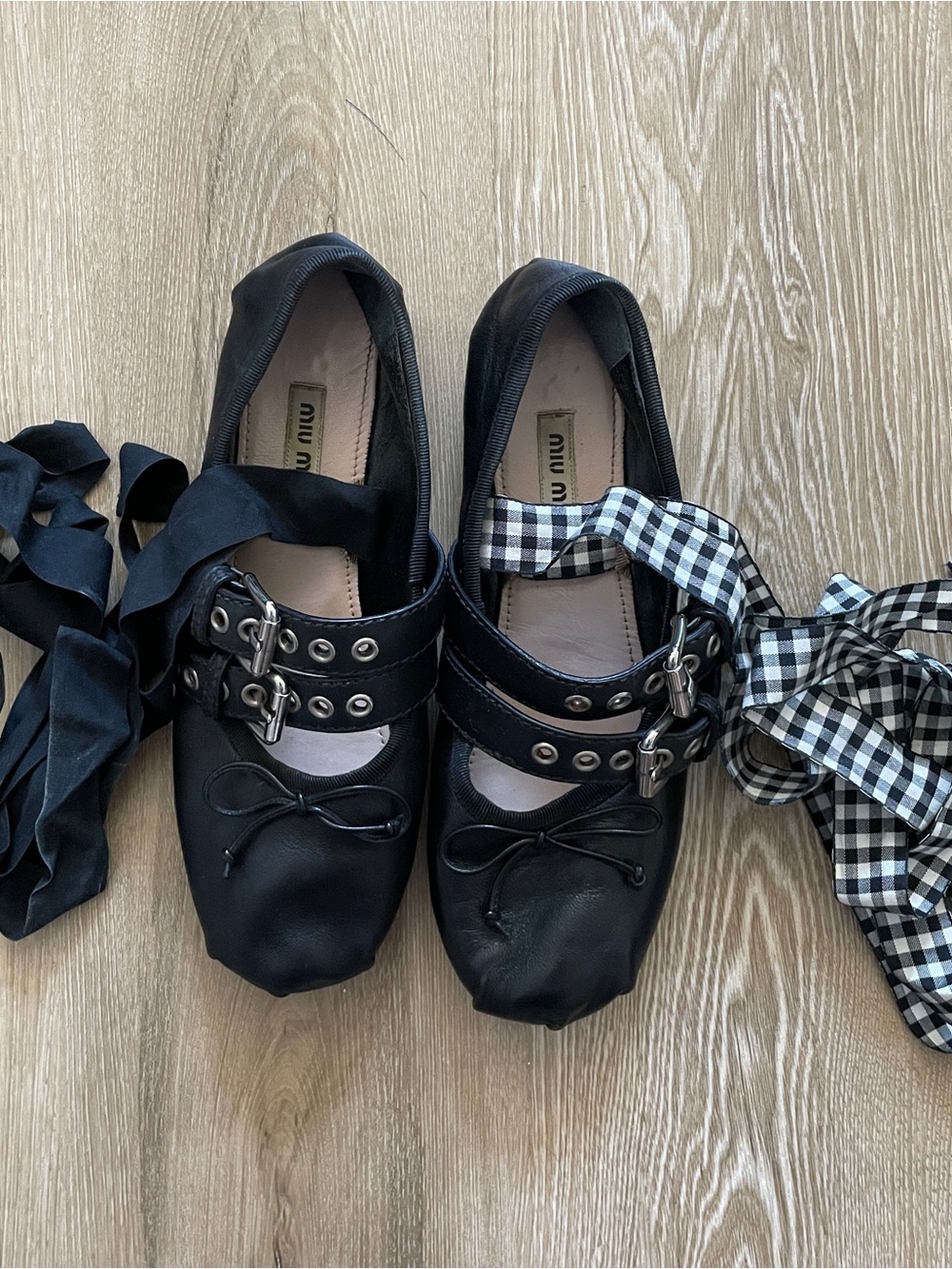 Miu miu double buckle ballet flat - Picture 2 of 4